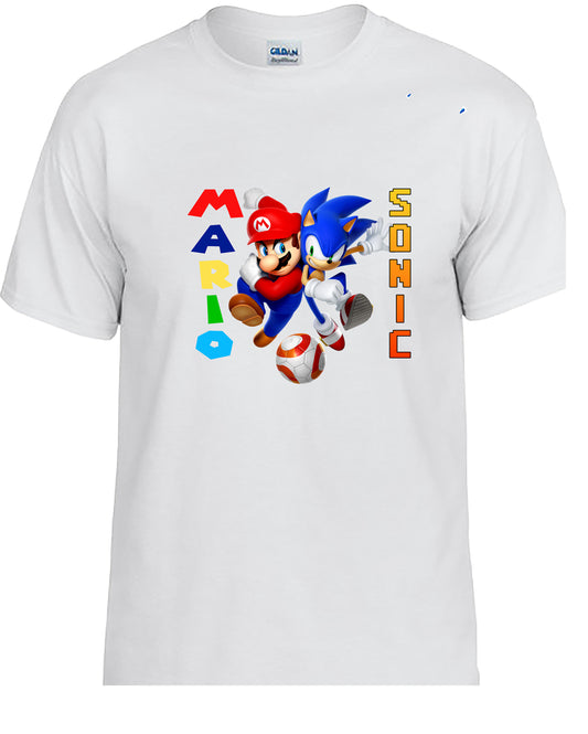 Soccer Shirt Including Mario and Sonic 1 on 1.