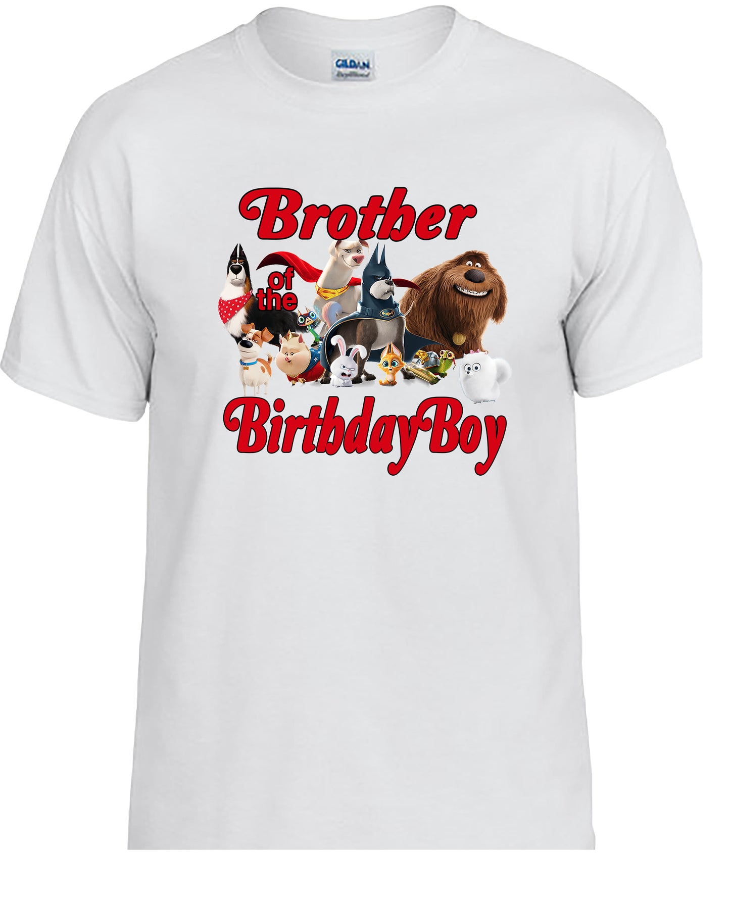 Super Pets, Family Personalized Birthday Shirts.