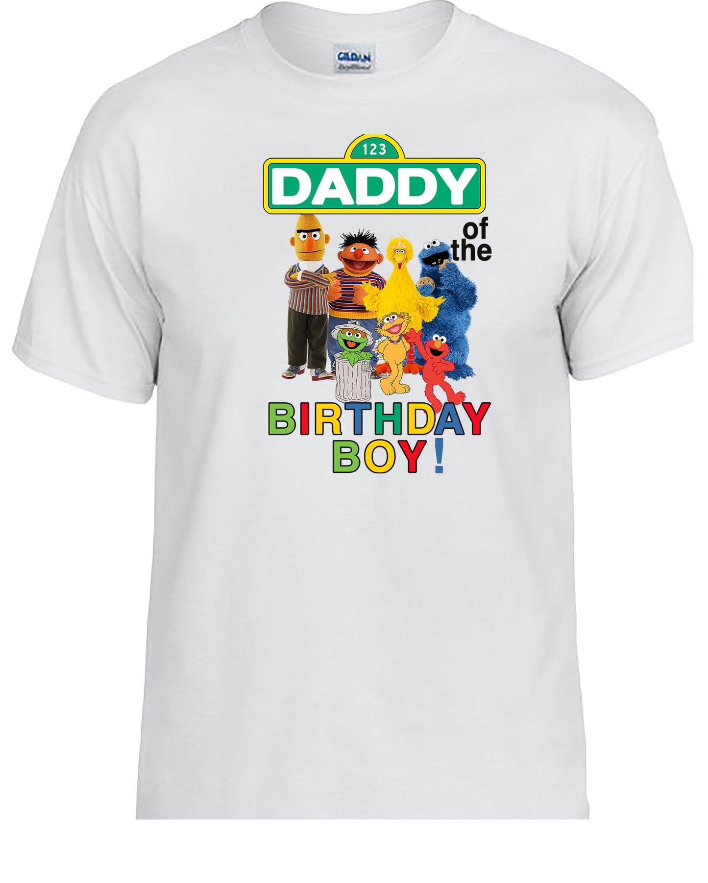 Character Family Birthday Shirt, Custom Street Family Birthday T-shirt, Matching Party Outfits for Mom Dad Kid, Personalized Birthday Tee