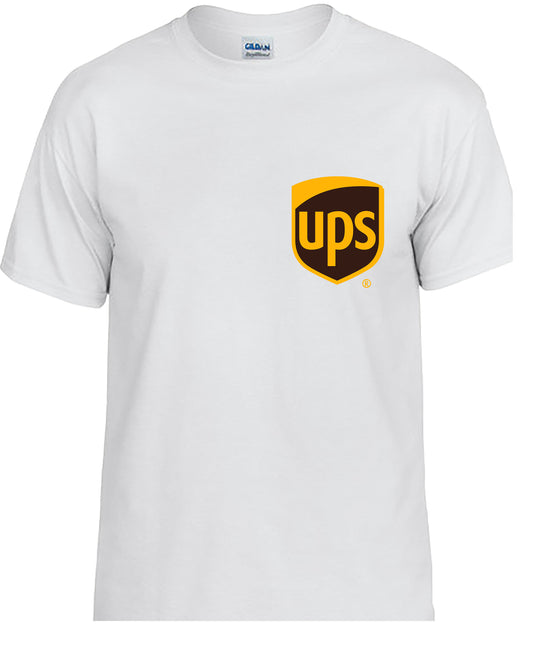 UPS delivery service shirt.