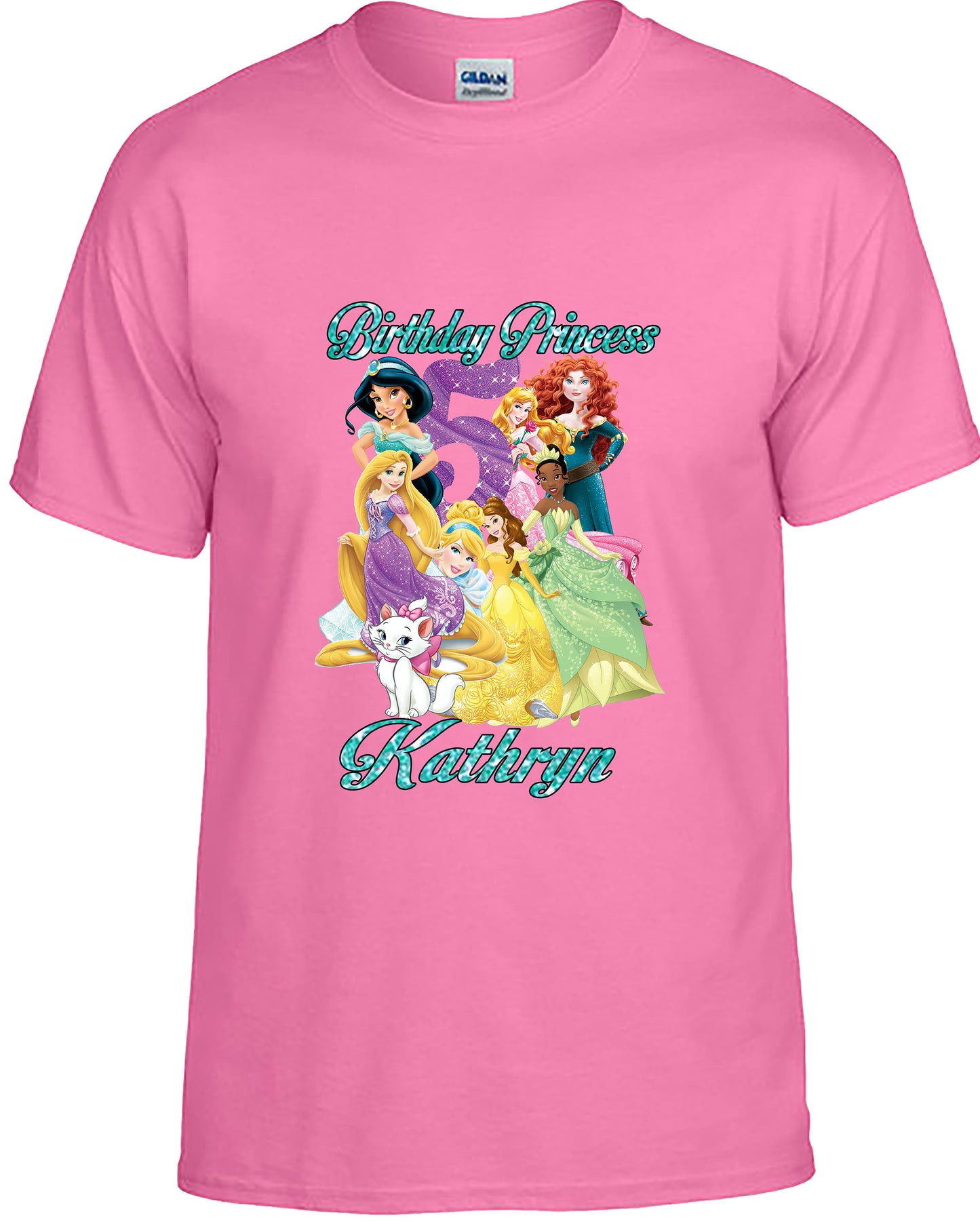 Personalized princes Birthday T-Shirt.