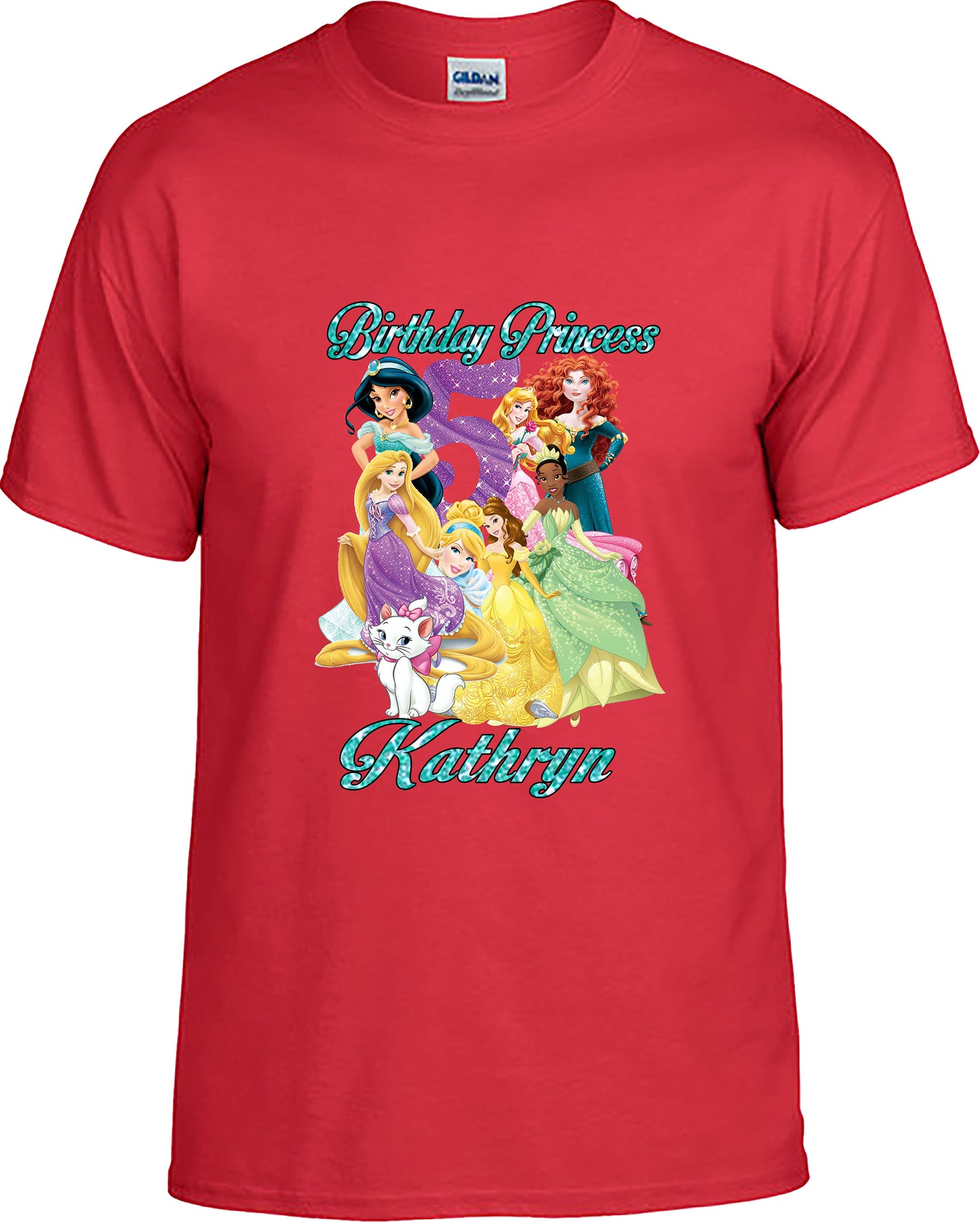 Personalized princes Birthday T-Shirt.