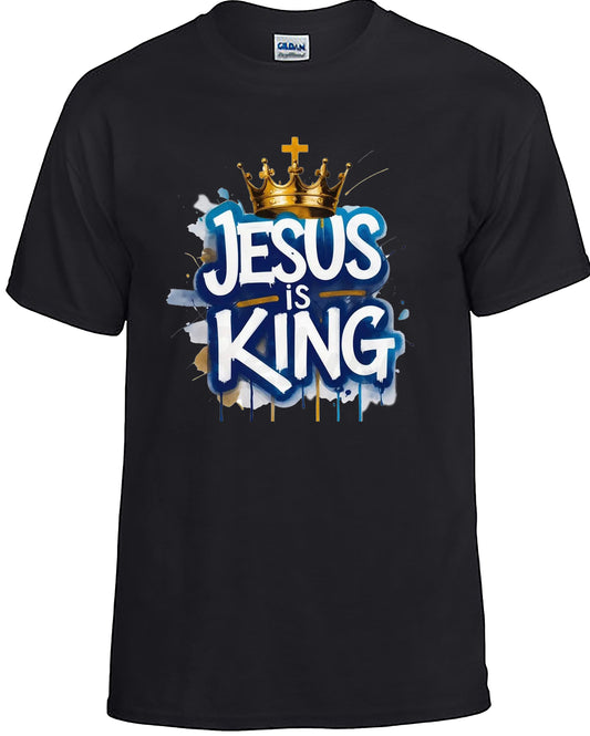 Jesus is King Cristian T-Shirt, Casual wear, Religious.