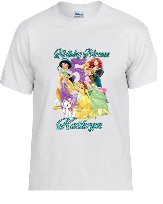 Personalized princes Birthday T-Shirt.