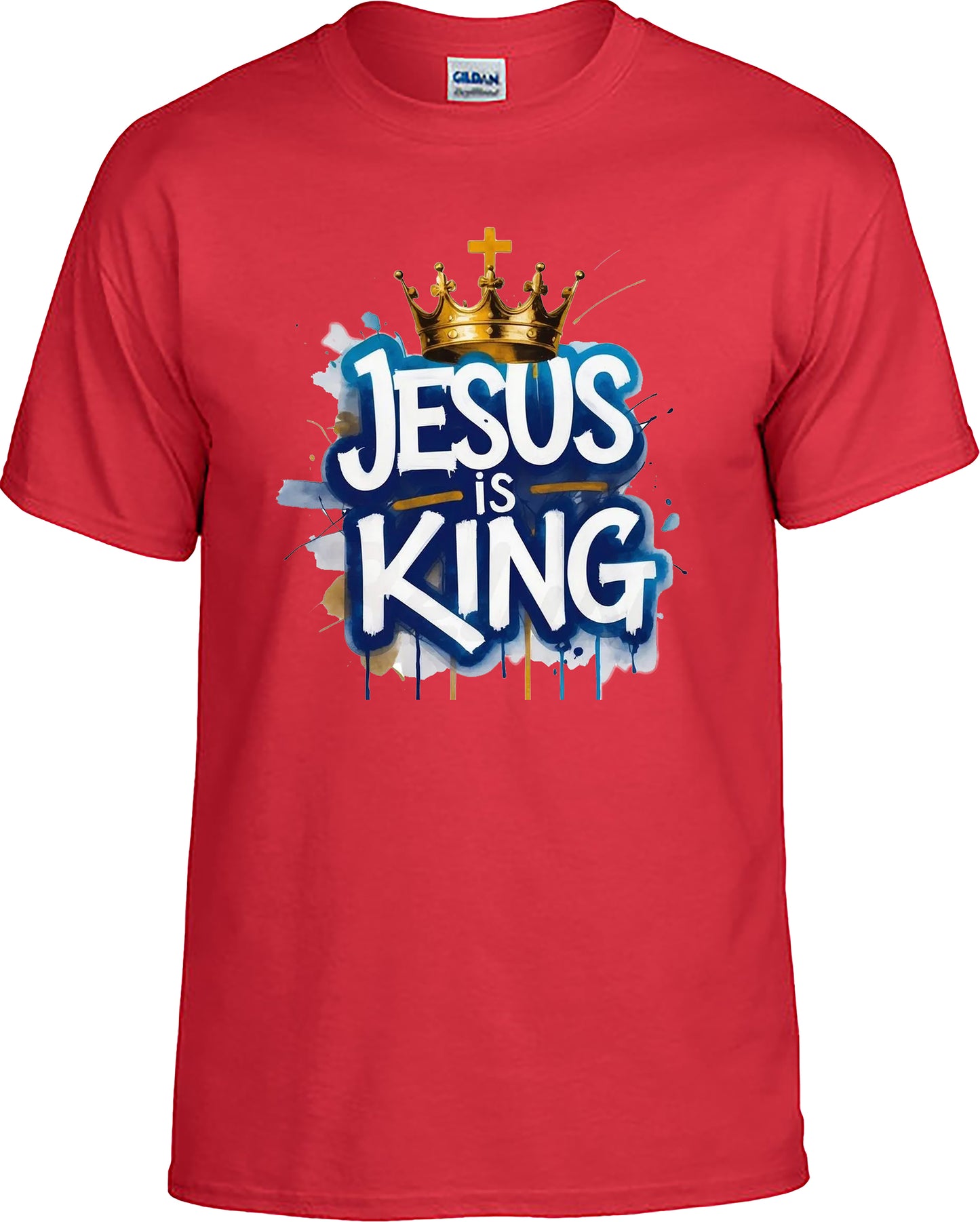 Jesus is King Cristian T-Shirt, Casual wear, Religious.