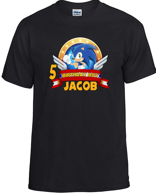 Sonic the Hedgehog Birthday Shirt - Custom