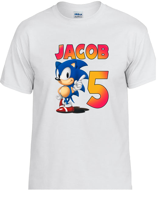 Sonic the hedgehog birthday shirt, Sonic birthday shirt, Sonic and tails party.
