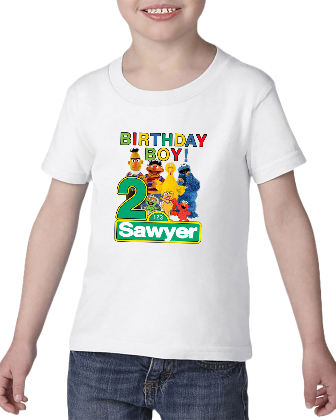 Character Family Birthday Shirt, Custom Street Family Birthday T-shirt, Matching Party Outfits for Mom Dad Kid, Personalized Birthday Tee