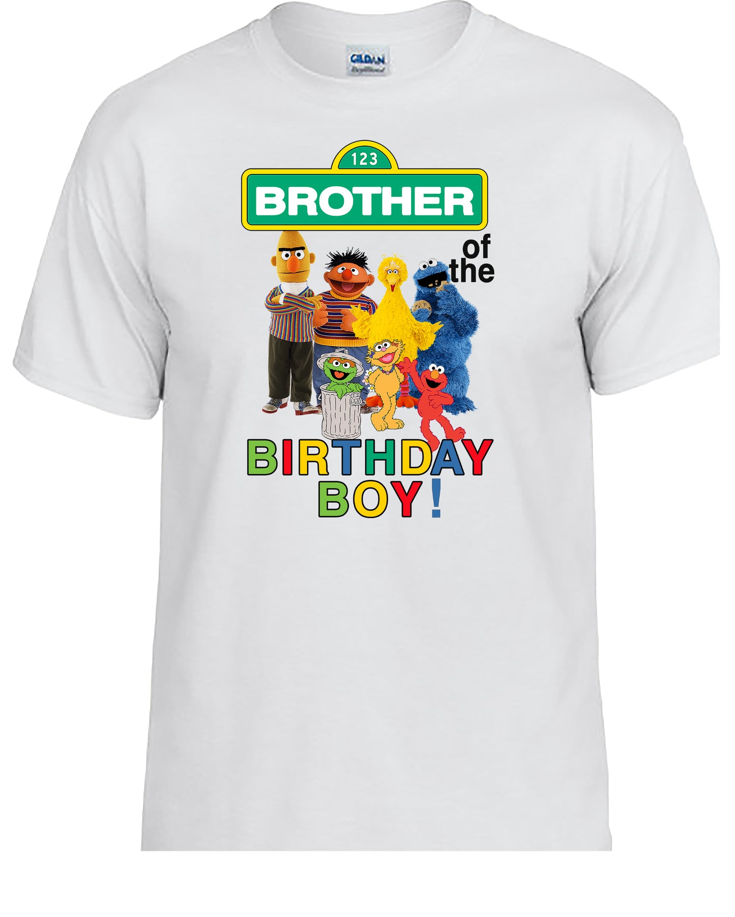 Character Family Birthday Shirt, Custom Street Family Birthday T-shirt, Matching Party Outfits for Mom Dad Kid, Personalized Birthday Tee