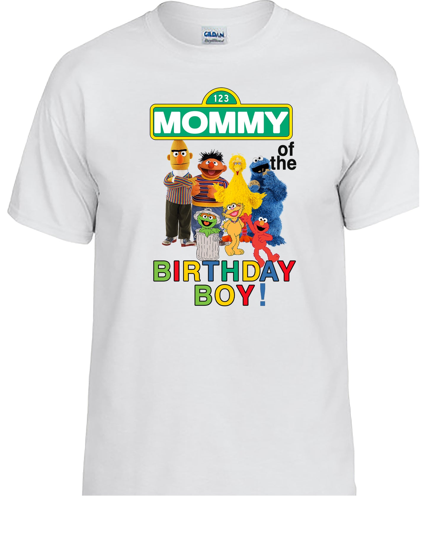 Character Family Birthday Shirt, Custom Street Family Birthday T-shirt, Matching Party Outfits for Mom Dad Kid, Personalized Birthday Tee