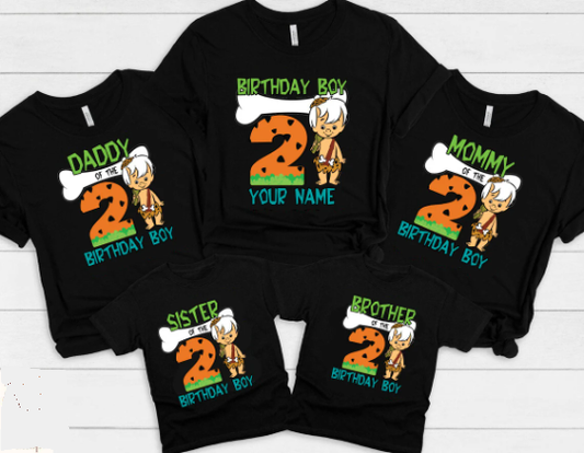 Flintstones Birthday Shirt, Cartoon T-Shirt.