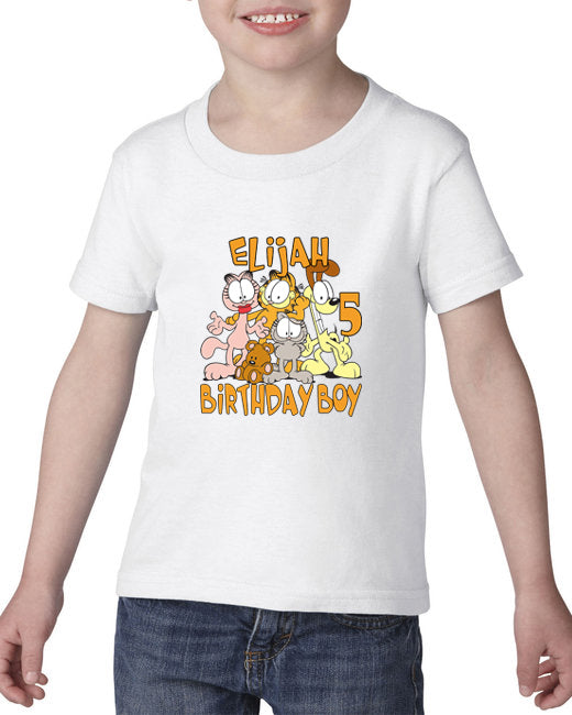 Garfield and Friends Personalized Birthday T-shirts. Family Shirts.
