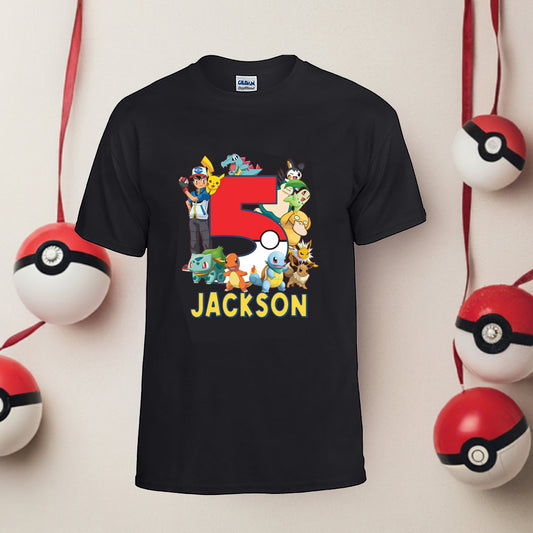 Pokémon birthday family party shirt.