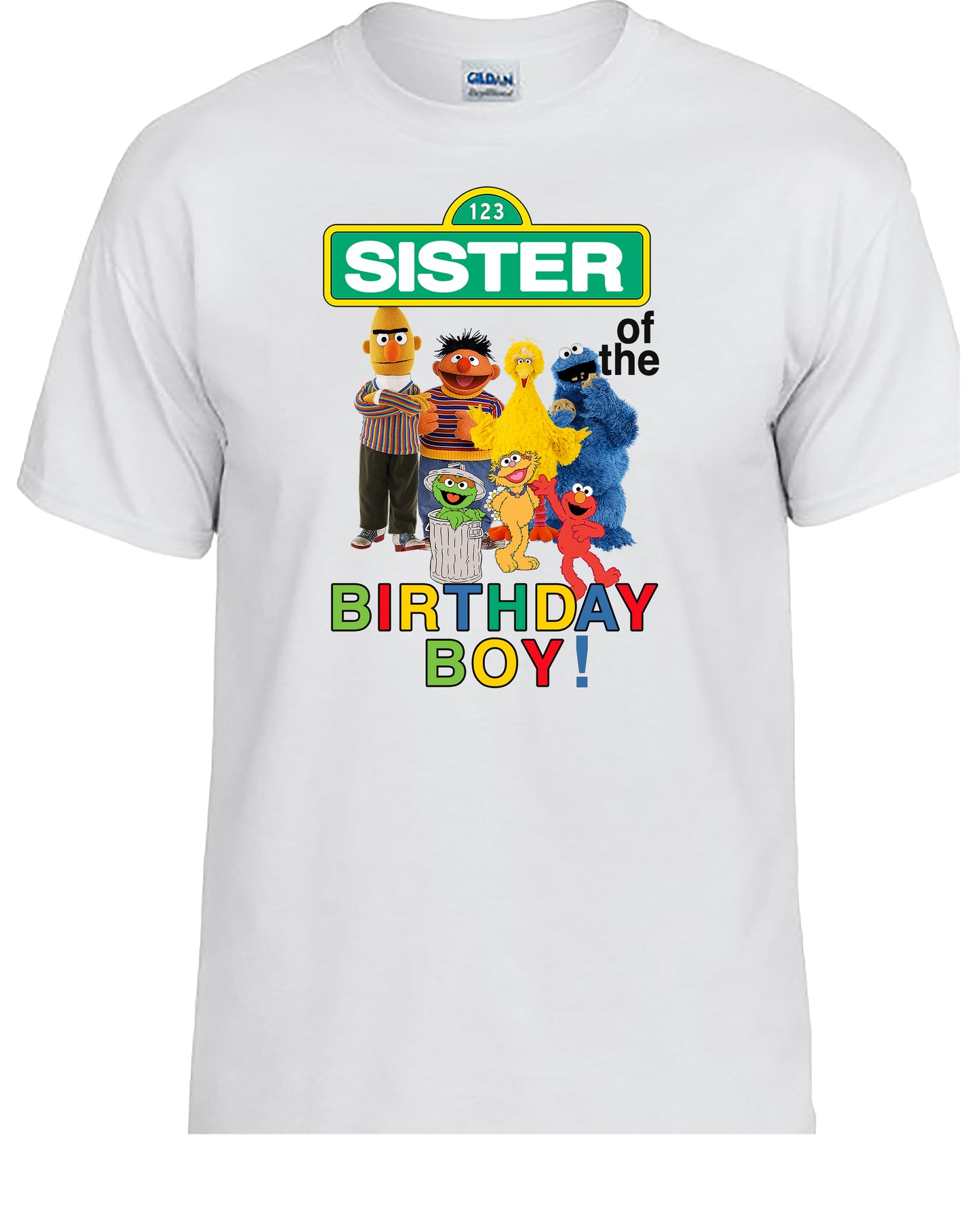 Character Family Birthday Shirt, Custom Street Family Birthday T-shirt, Matching Party Outfits for Mom Dad Kid, Personalized Birthday Tee