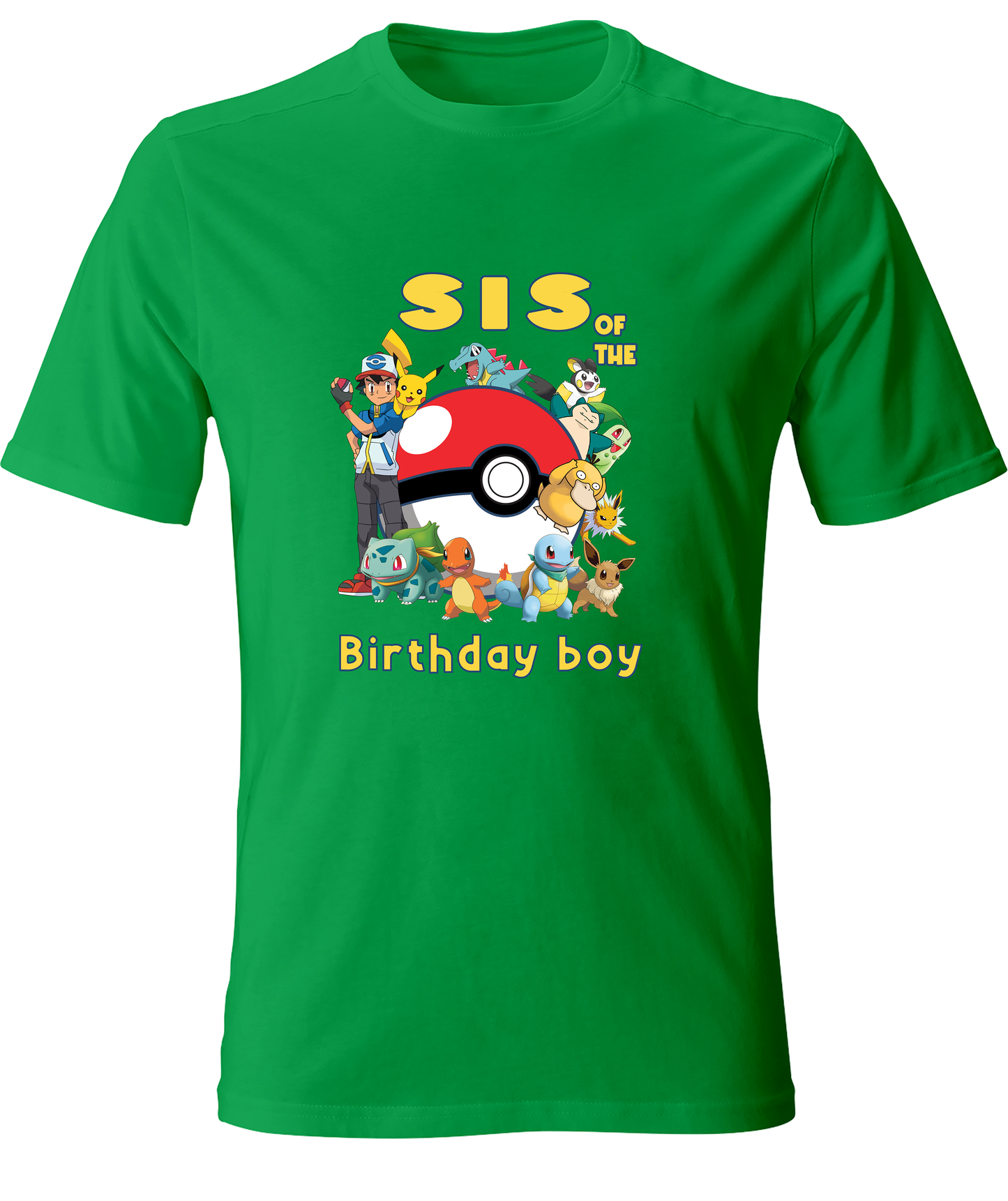 Pokémon birthday family party shirt.