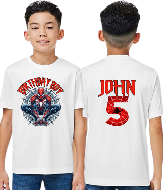 Spiderman Birthday Shirt, Spiderman Family Shirt,spiderman Superhero Matching Birthday Shirt, Spiderman Boy Birthday T-shirt, Spiderman Party