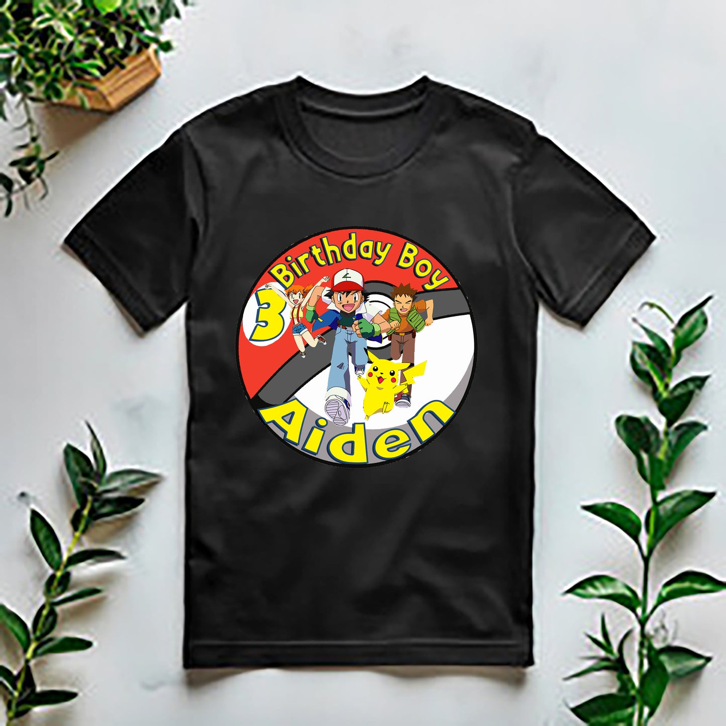 Ash, Misty, And Brock Running T-shirt.