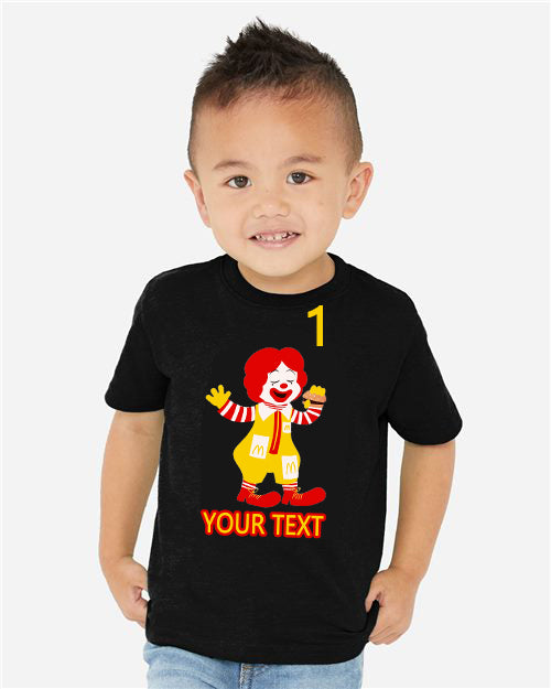 McDonalds T-shirt, Funny, vintage, kids.