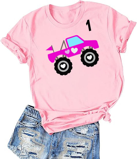 Truck Shirt For Kids, Casual Wear, Trucks.