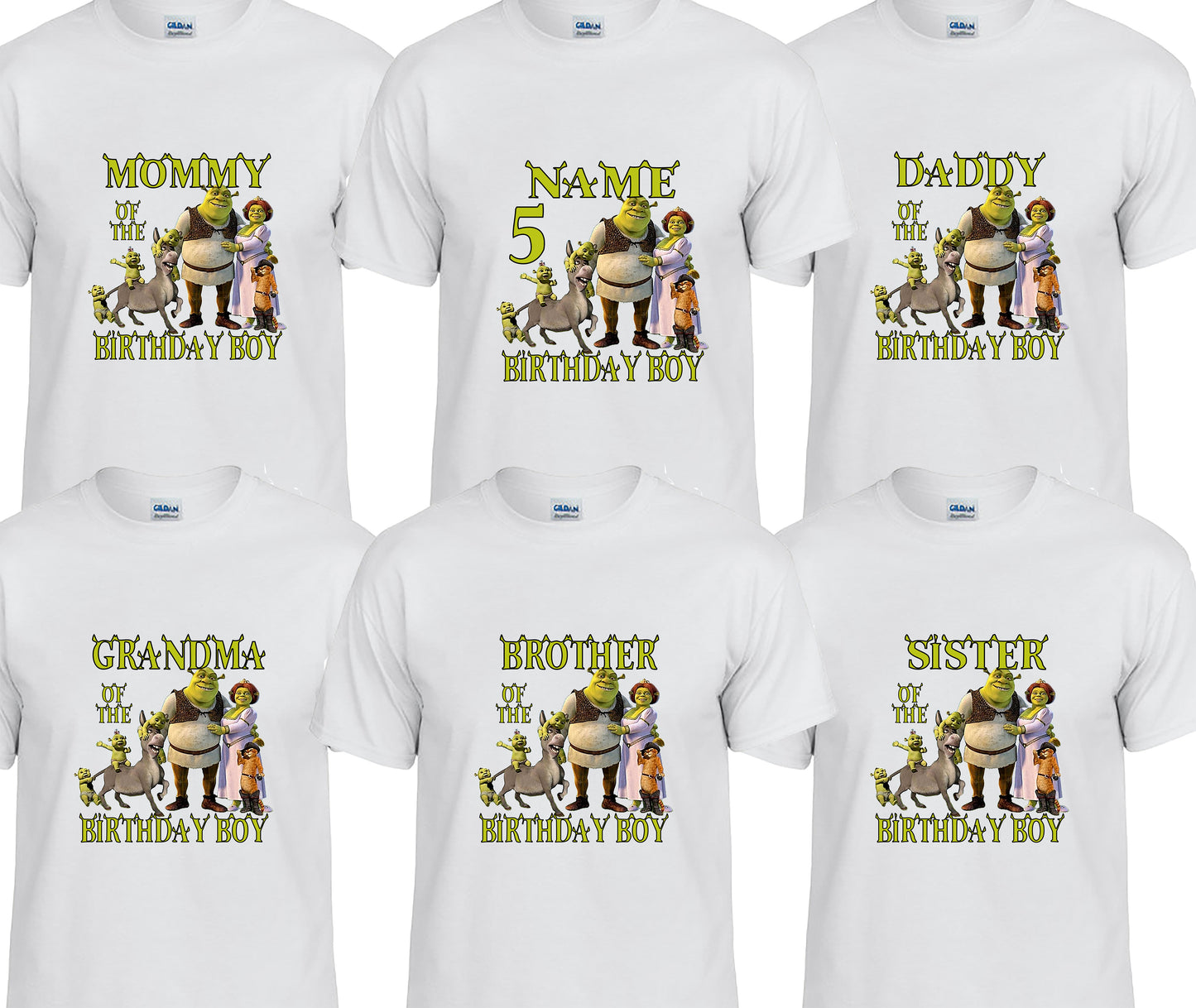 Shrek And The Family Personalized Shirt.