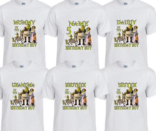 Shrek And The Family Personalized Shirt.