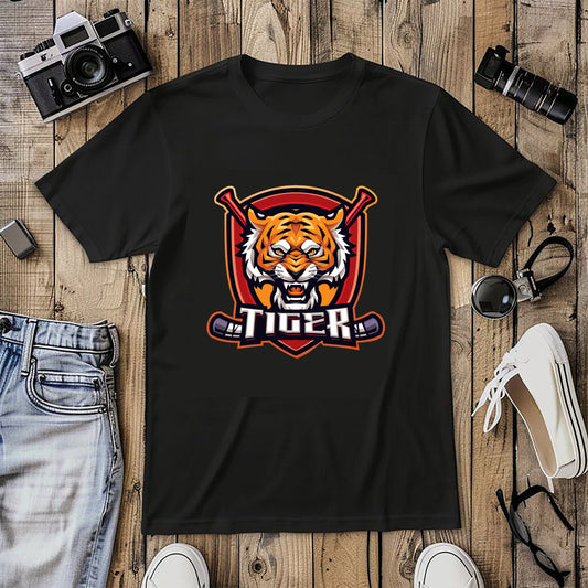 Tiger tee for casual wear or party, fun, casual.