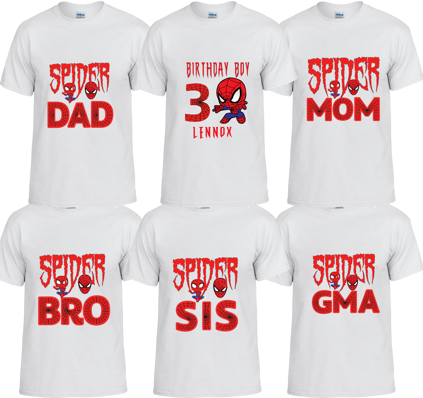 Spider Shirt/Custom Family Spider Shirt/Spiderman T-shirt/Spiderman Marvel Birthday Shirt/Spiderman Birthday Shirt/Spiderman Family