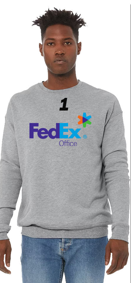 FedEx  crewneck sweatshirts, FedEx, Shipping company, Express.