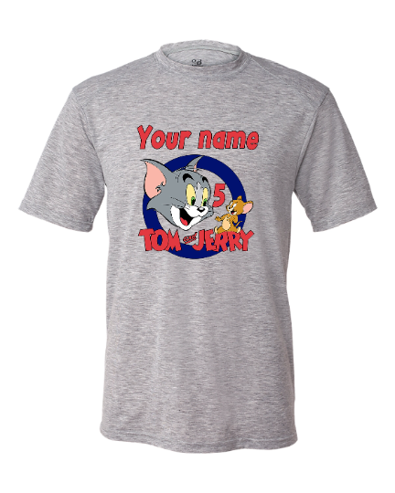 Personalized Tom and Jerry Birthday Shirt.