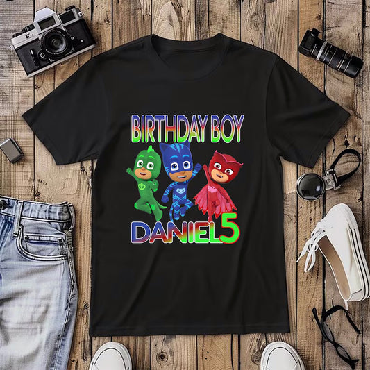 PJ Masks Personalized Birthday Shirt (Copy)