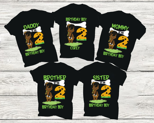 Flintstones Birthday Shirt, Funny Flintstones Game Cartoon Kids Toddler T-shirt.