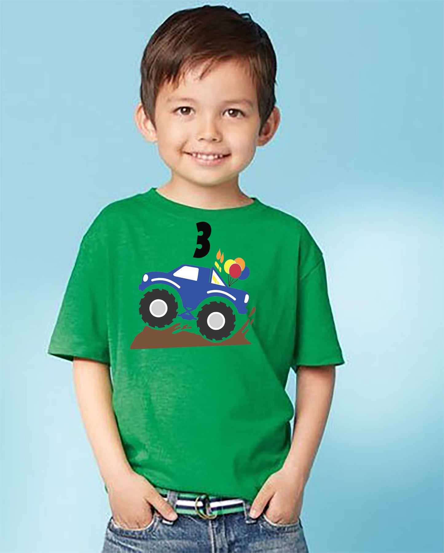 Truck Shirt For Kids, Casual Wear, Trucks.