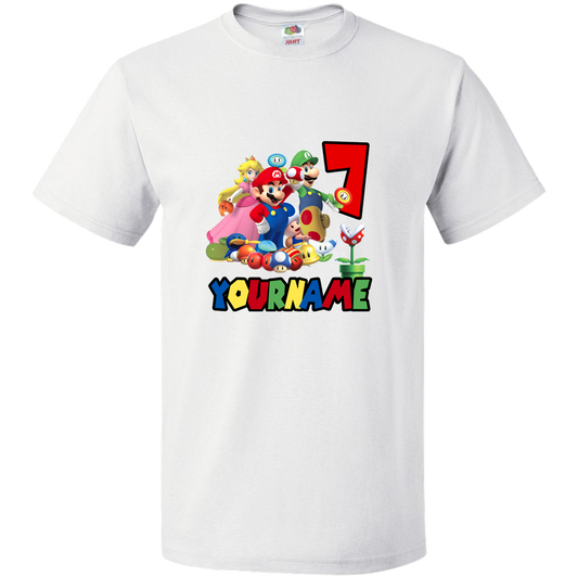 Super Mario personalized T-shirt.