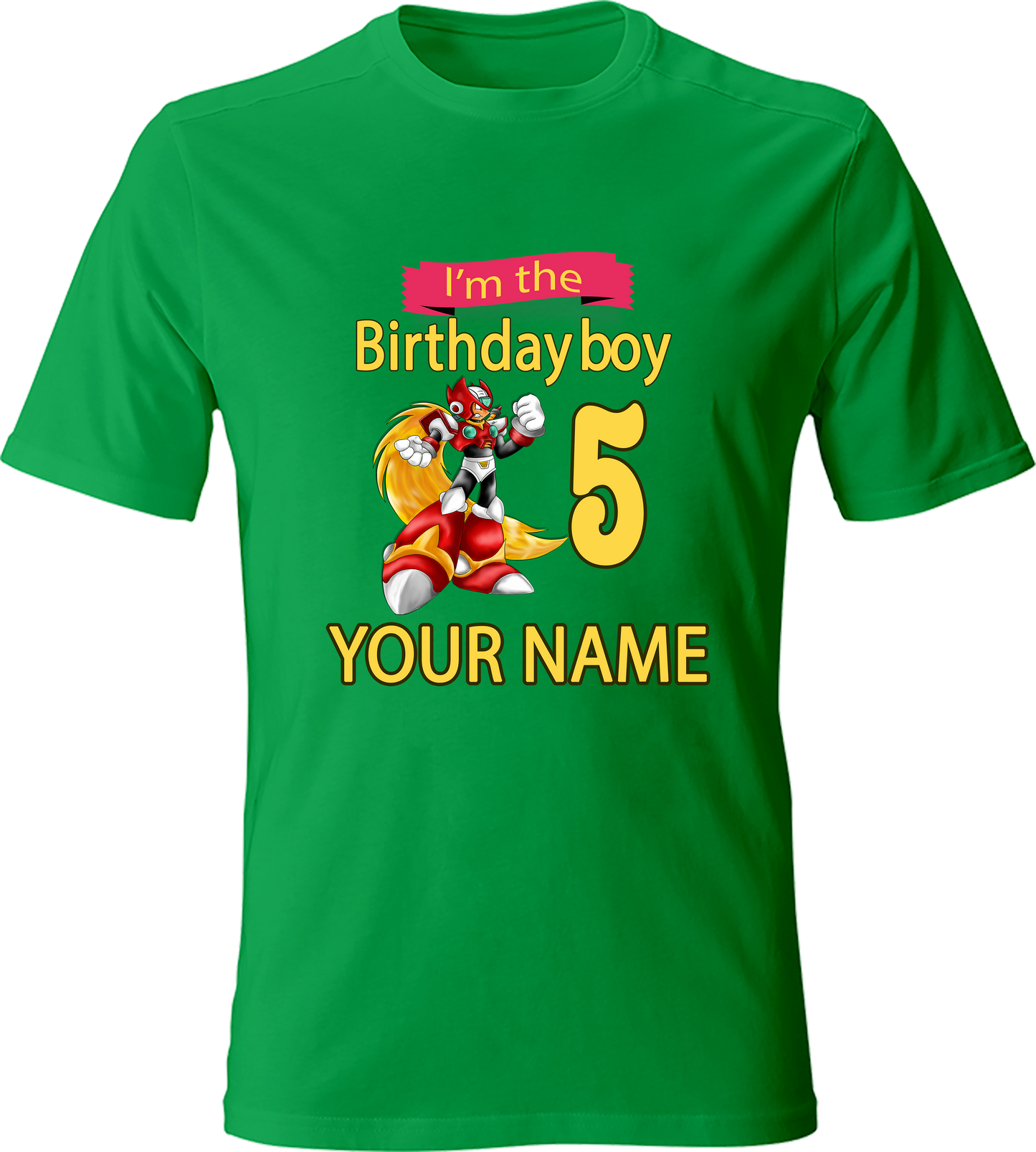 Mega Man birthday T-shirt X6.