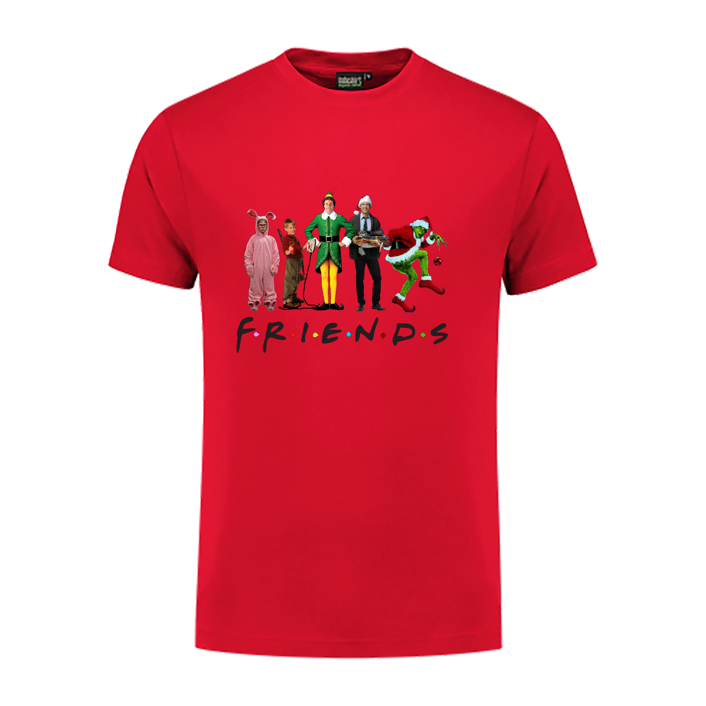 Friends T-shirts Grinch, Elf, home alone.