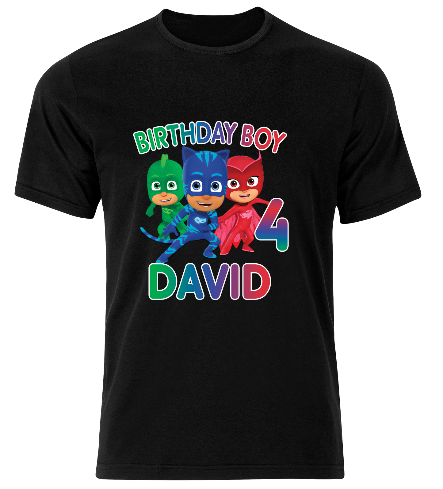 PJ Masks Personalized Birthday Shirt