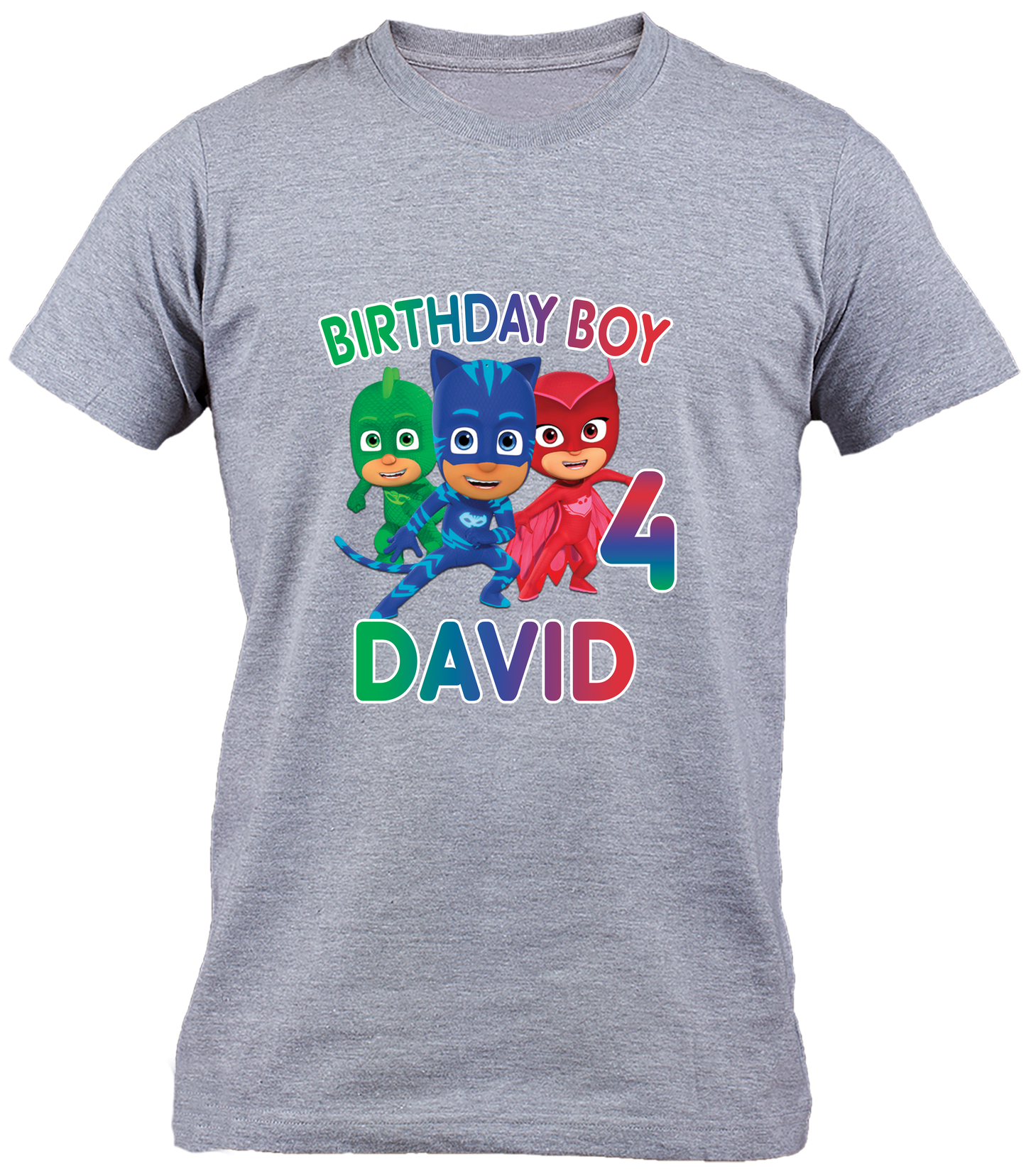 PJ Masks Personalized Birthday Shirt