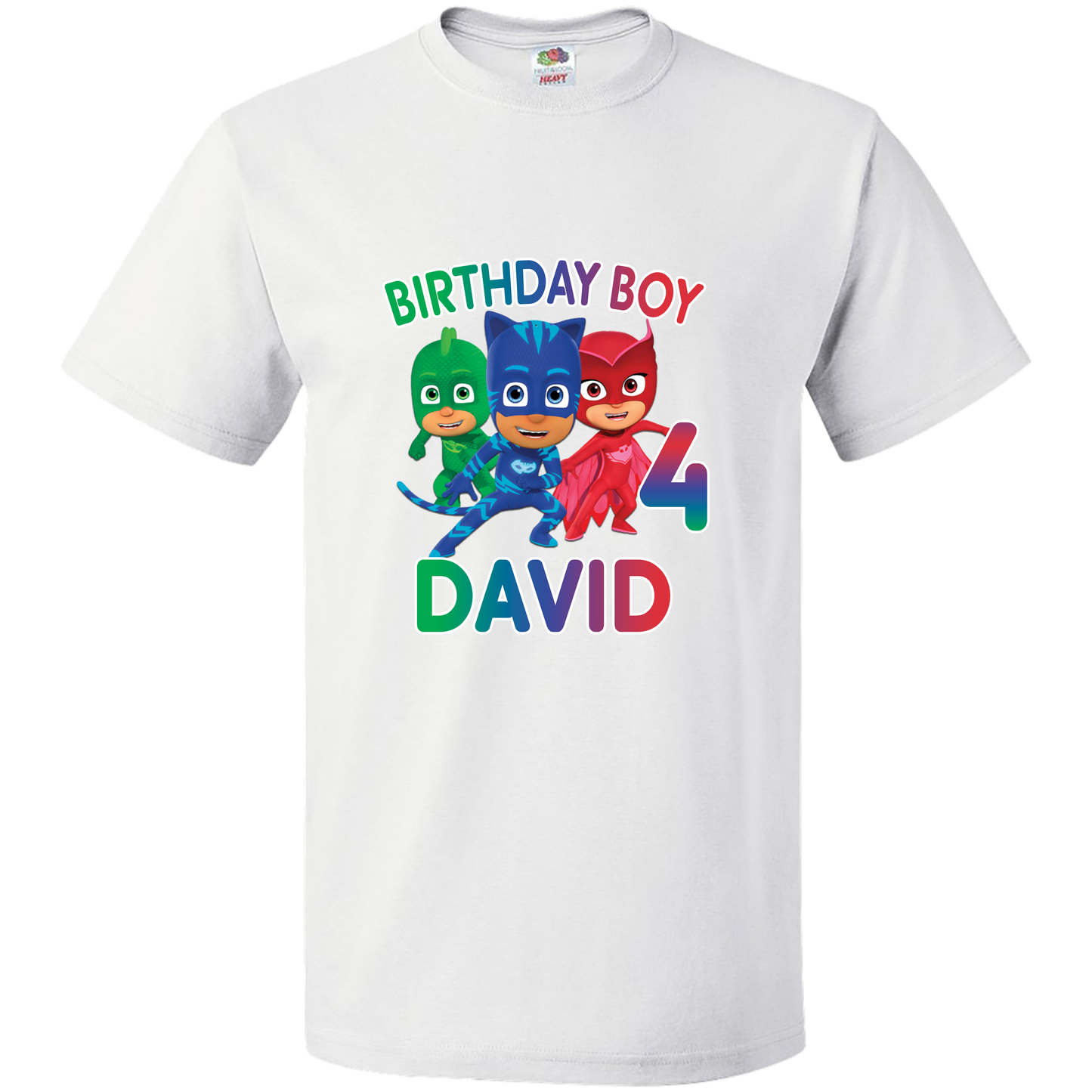 PJ Masks Personalized Birthday Shirt