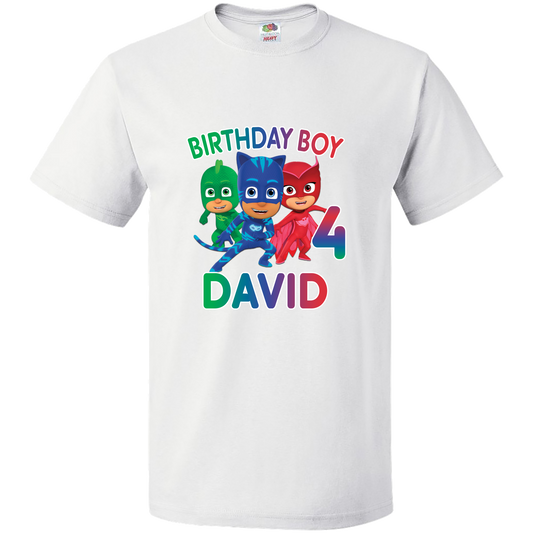 PJ Masks Personalized Birthday Shirt