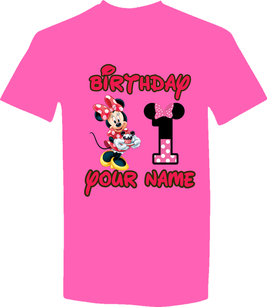 Minnie personalized T-shirt.