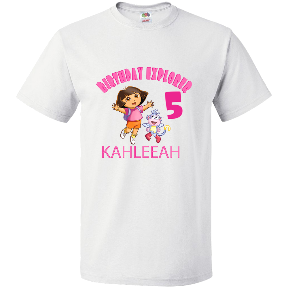 Dora the explorer personalized T-shirt.