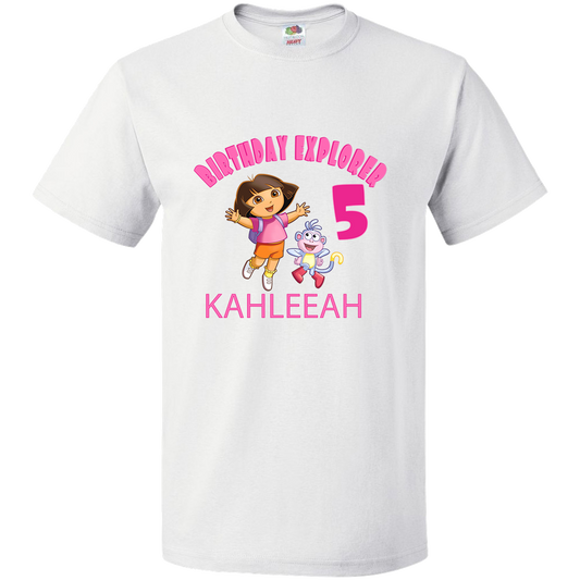 Dora the explorer personalized T-shirt.