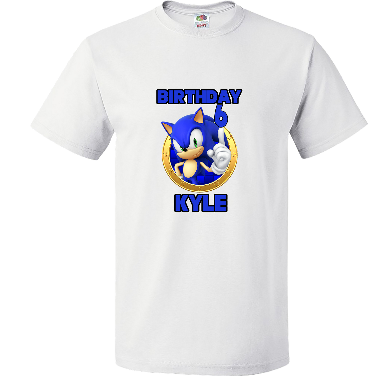 Family sonic birthday T-shirt.