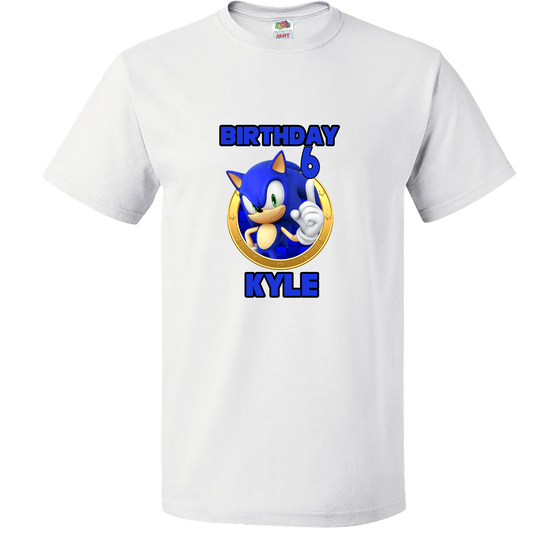 Family sonic birthday T-shirt.